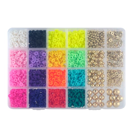 Clay Heishi & Plastic Bead Mix Box by Bead Landing™